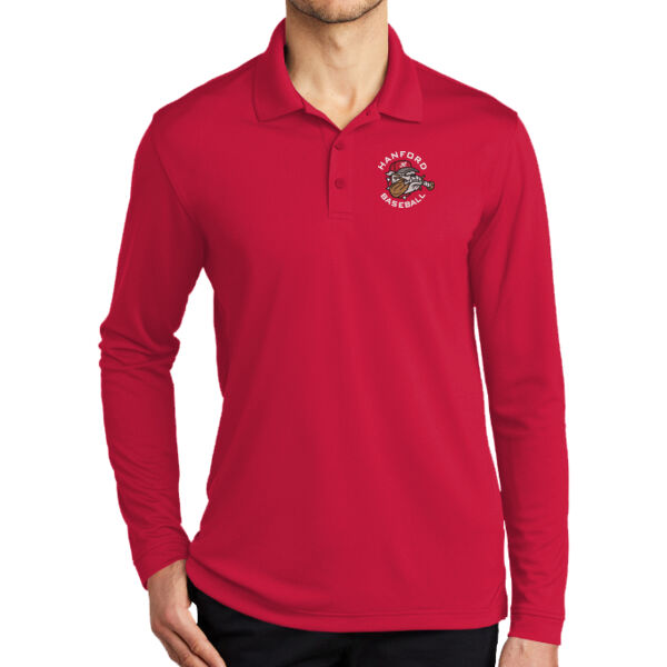Hanford Baseball Long Sleeve Polo Thumbnail